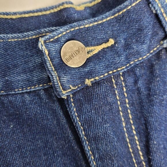 VINTAGE 80s mom jeans high rise dark wash pleated denim 12 - Picture 3 of 9